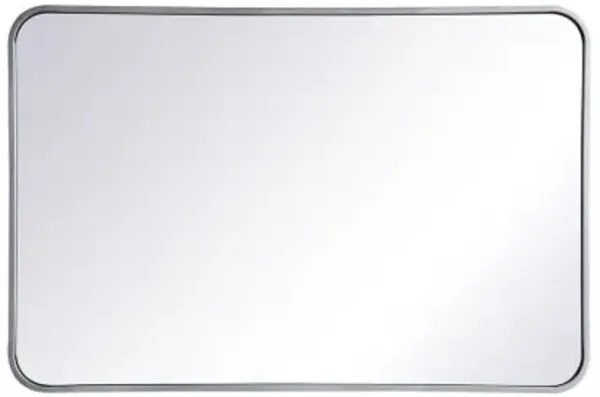 Evermore Soft Corner Metal Rectangular Vanity Mirror