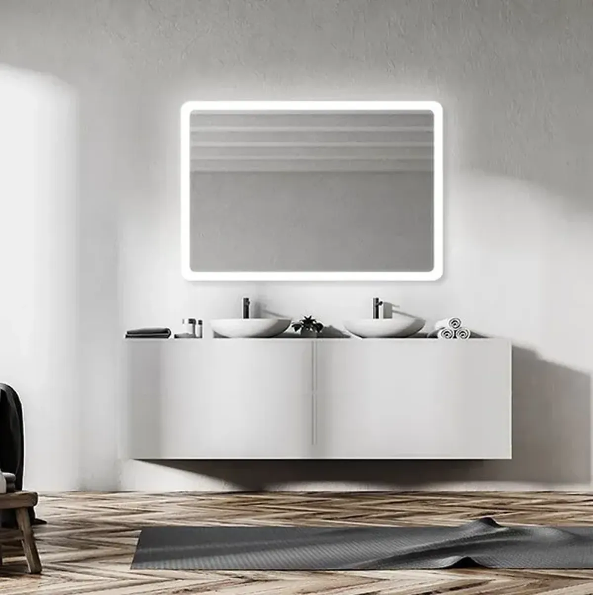 Eyla Radius Lighted Mirror