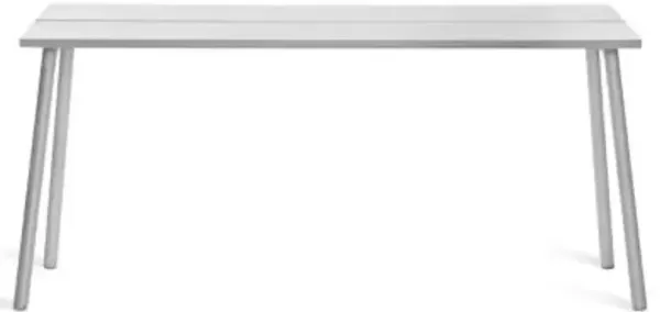 Run Side Table - Clear Anodized Frame