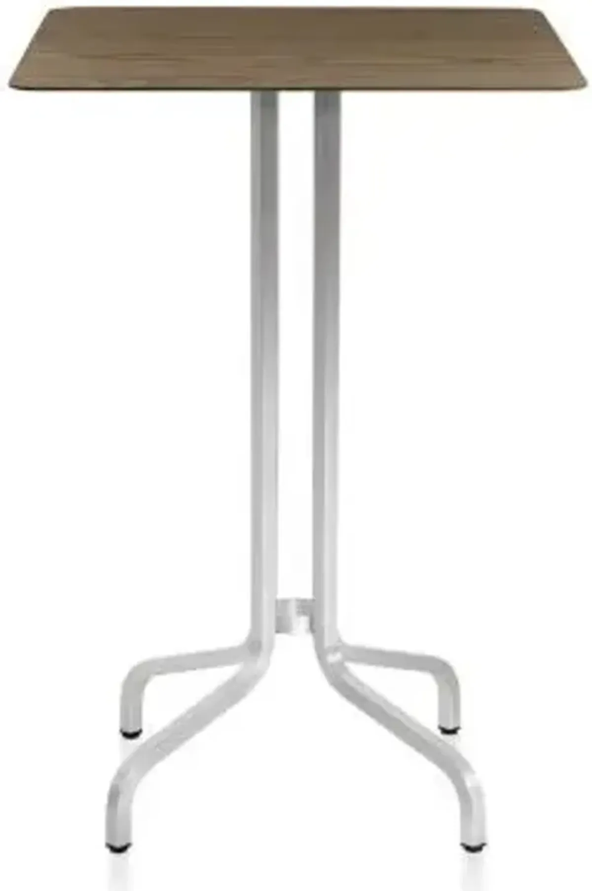 1 Inch Bar Table Square, Wood Top