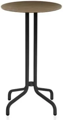 Black Powder Coated Walnut / Black Powder Coated Base- Walnut color