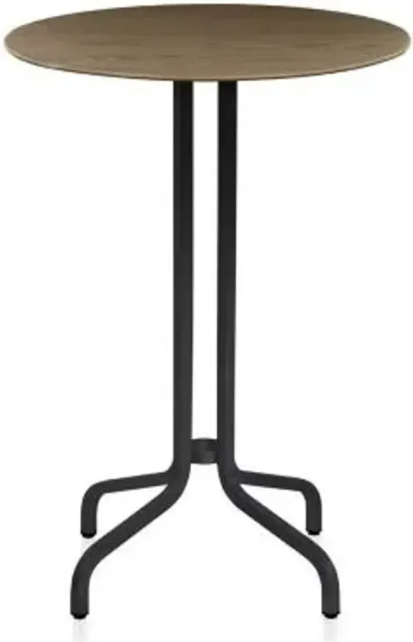 1 Inch Bar Table Round, Wood Top