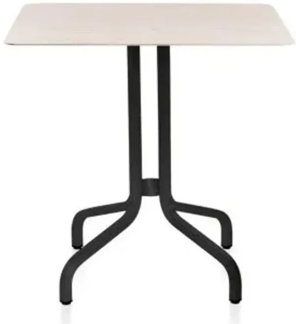 1 Inch Cafe Table Square, Wood Top