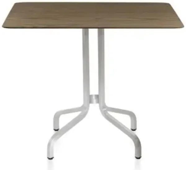 1 Inch Cafe Table Square, Wood Top