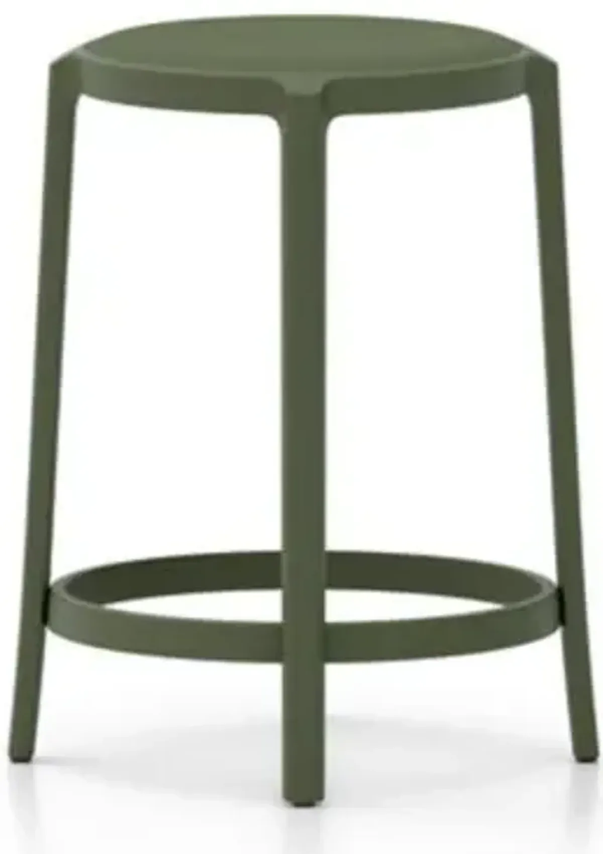 On & On Barstool with Upholstered Seat