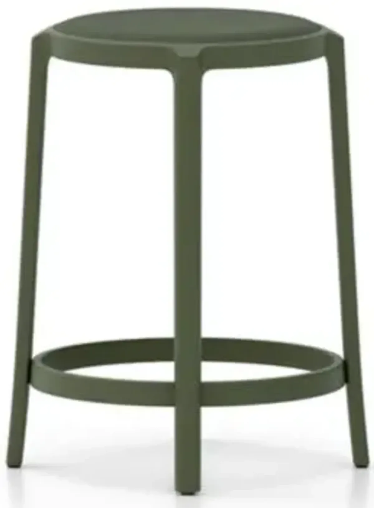 On & On Barstool with Upholstered Seat