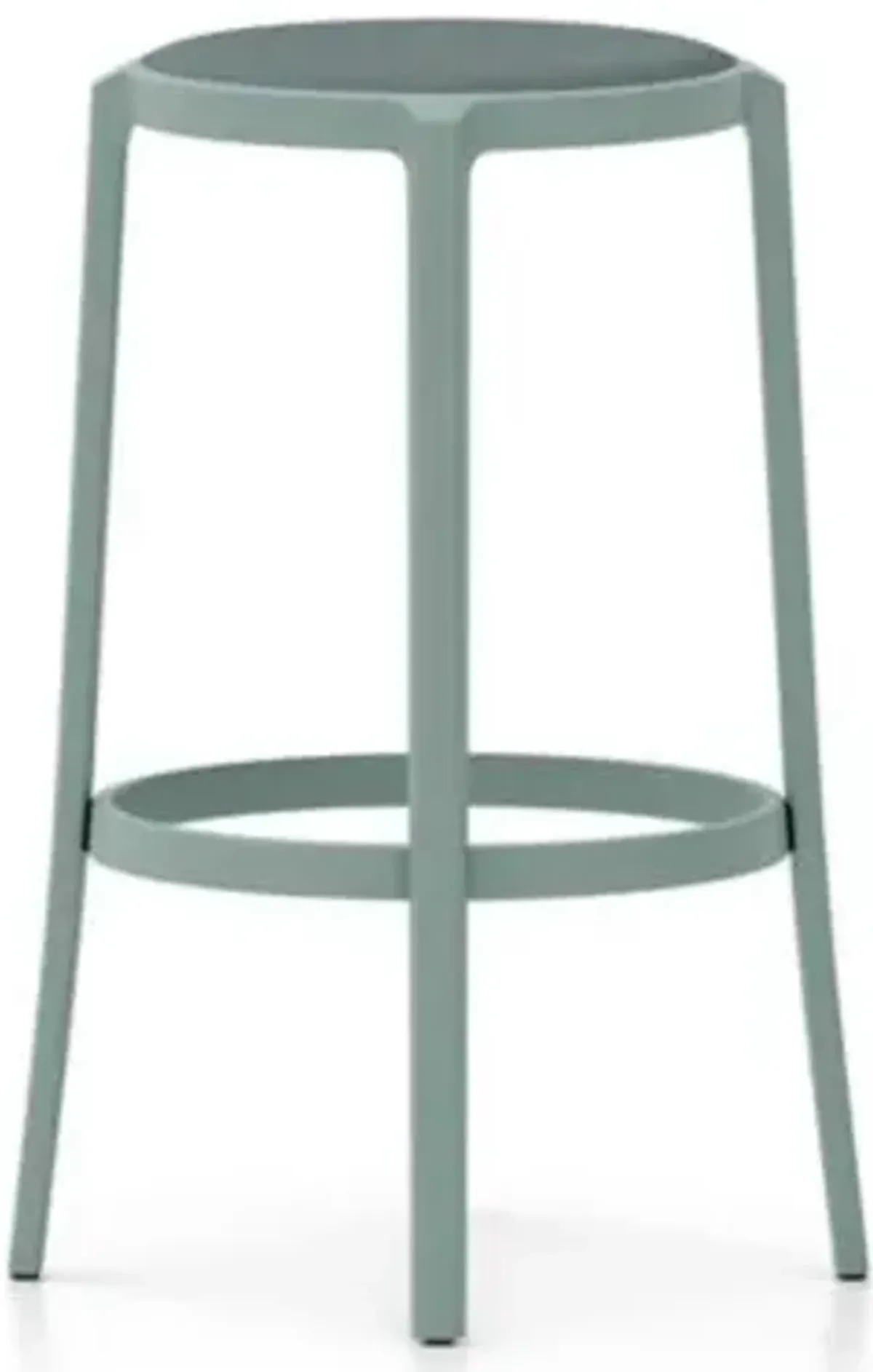 On & On Barstool with Upholstered Seat