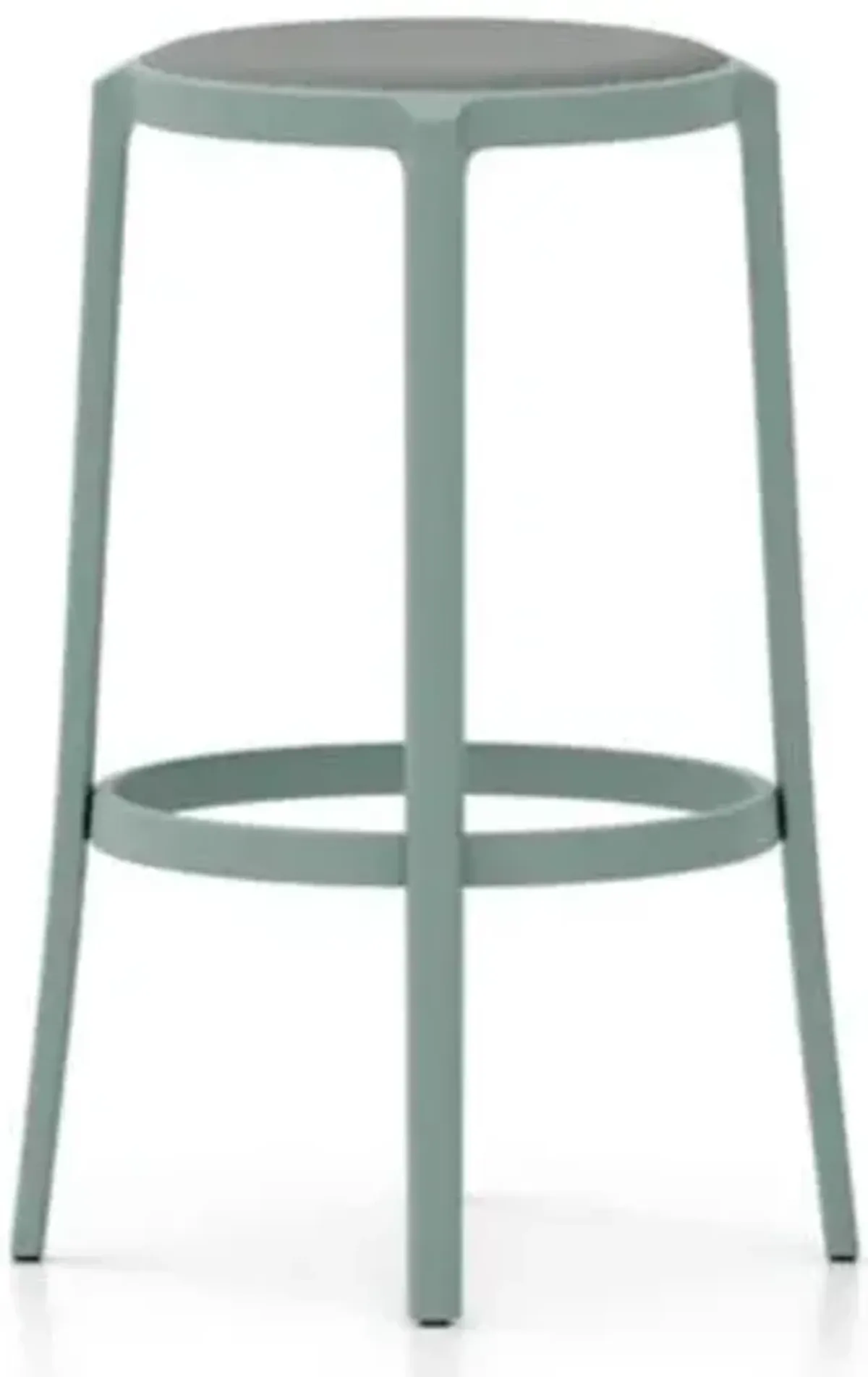 On & On Barstool with Upholstered Seat
