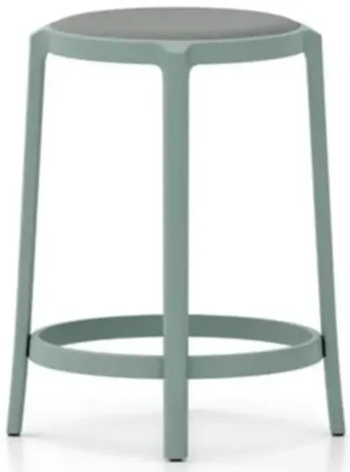 On & On Barstool with Upholstered Seat