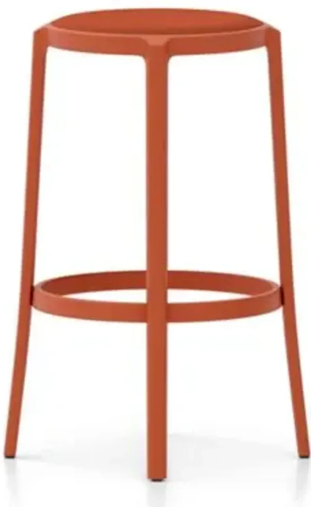 On & On Barstool with Upholstered Seat