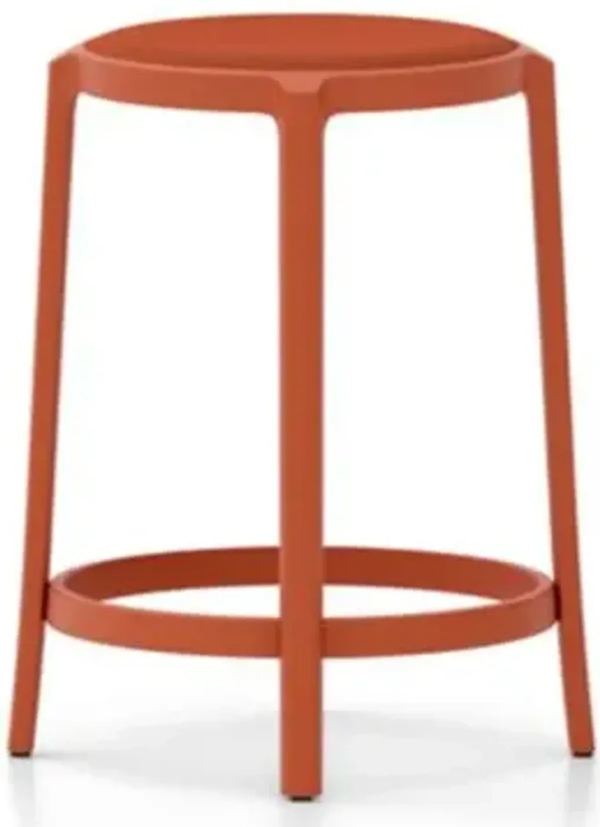 On & On Barstool with Upholstered Seat