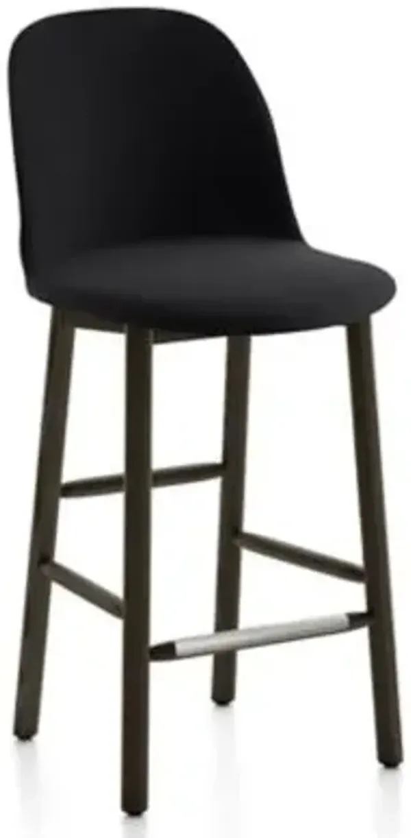 Alfi Stool, High Back With Alfi Soft Slip Cover