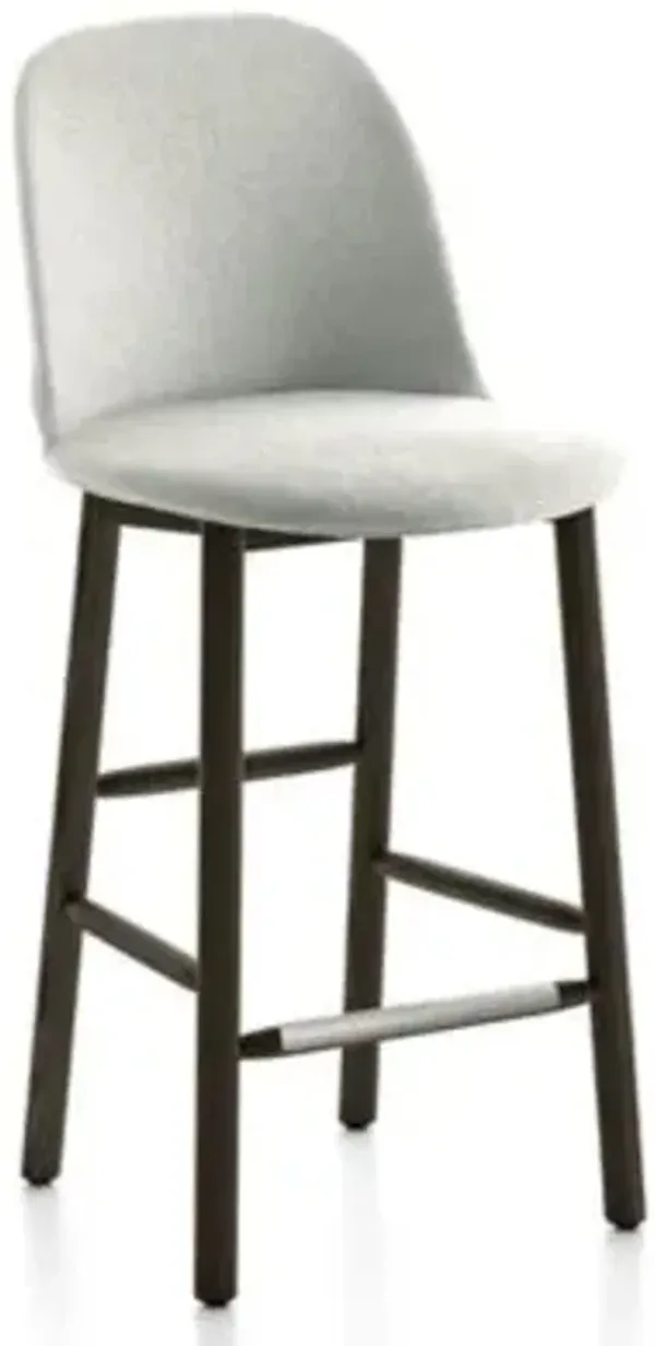 Alfi Stool, High Back With Alfi Soft Slip Cover
