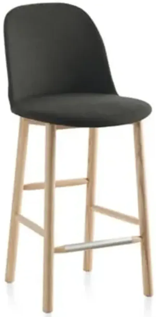 Alfi Stool, High Back With Alfi Soft Slip Cover