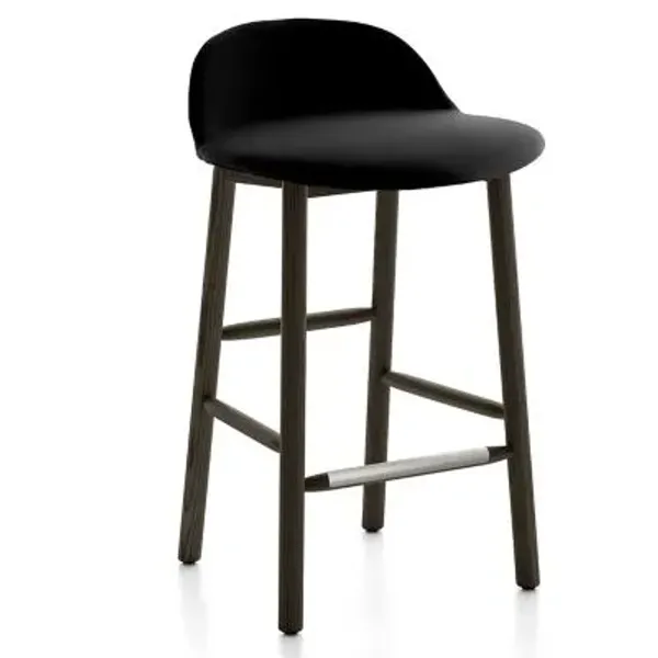 Alfi Stool, Low Back With Alfi Soft Slip Cover