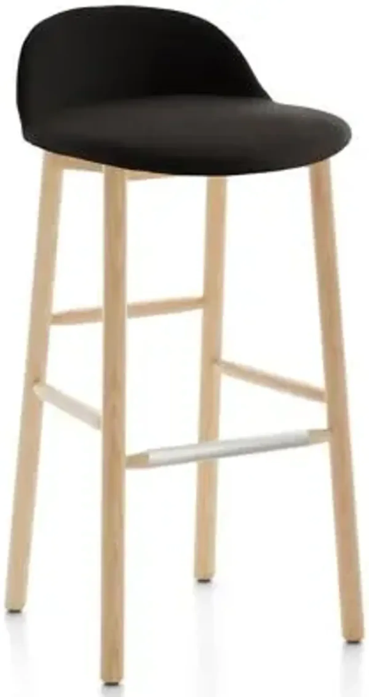 Alfi Stool, Low Back With Alfi Soft Slip Cover