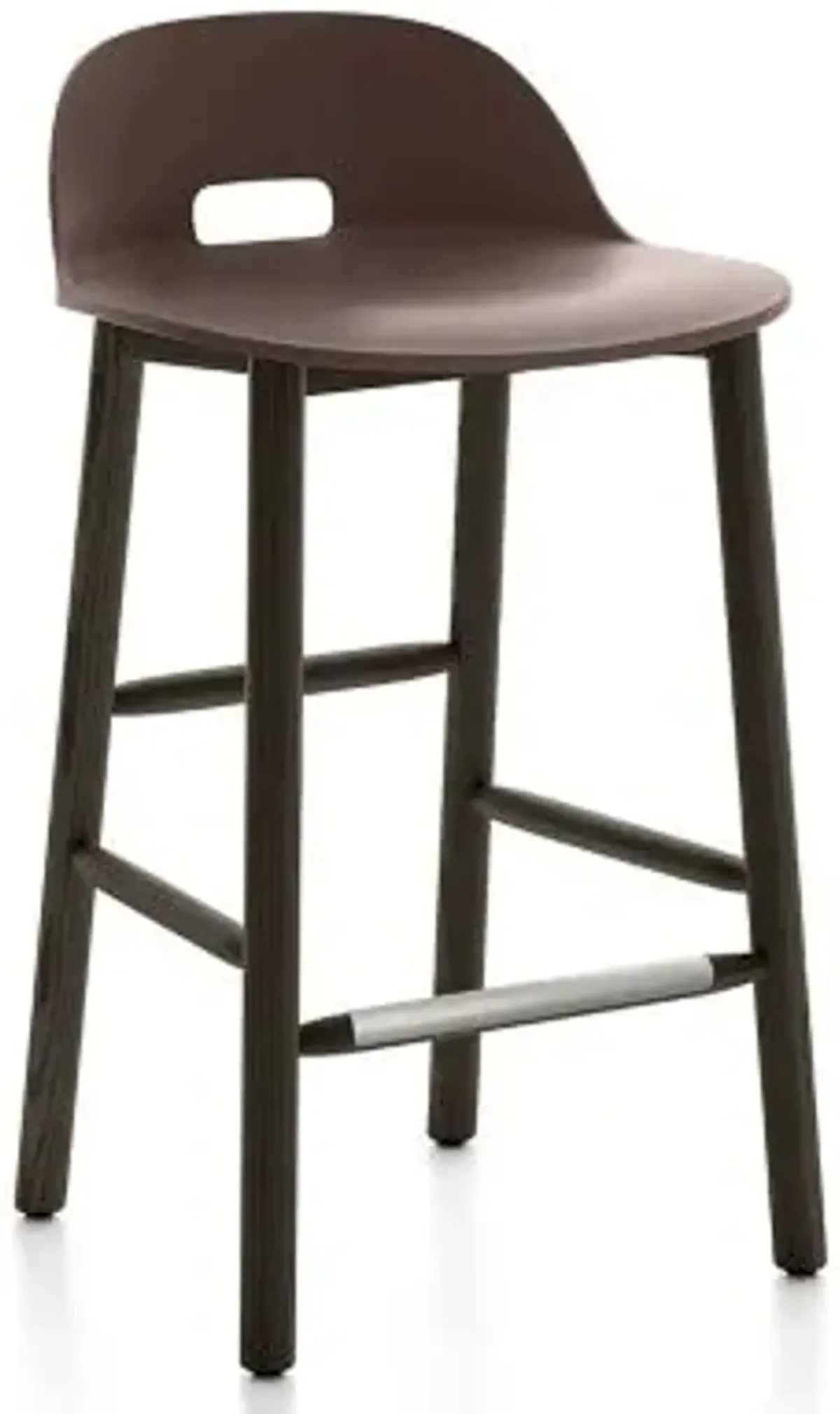Alfi Stool, Low Back With Alfi Soft Slip Cover