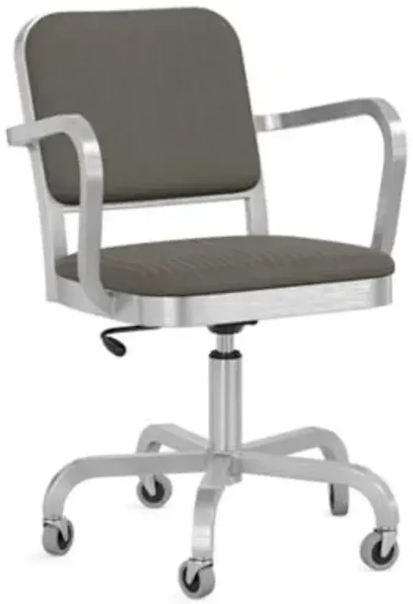 Navy Officer Swivel Armchair