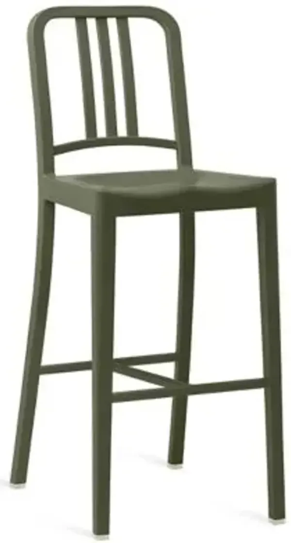 111 Navy Stool
