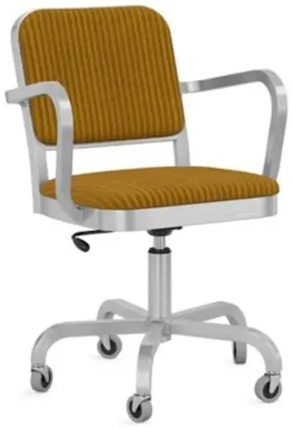 Navy Officer Swivel Armchair