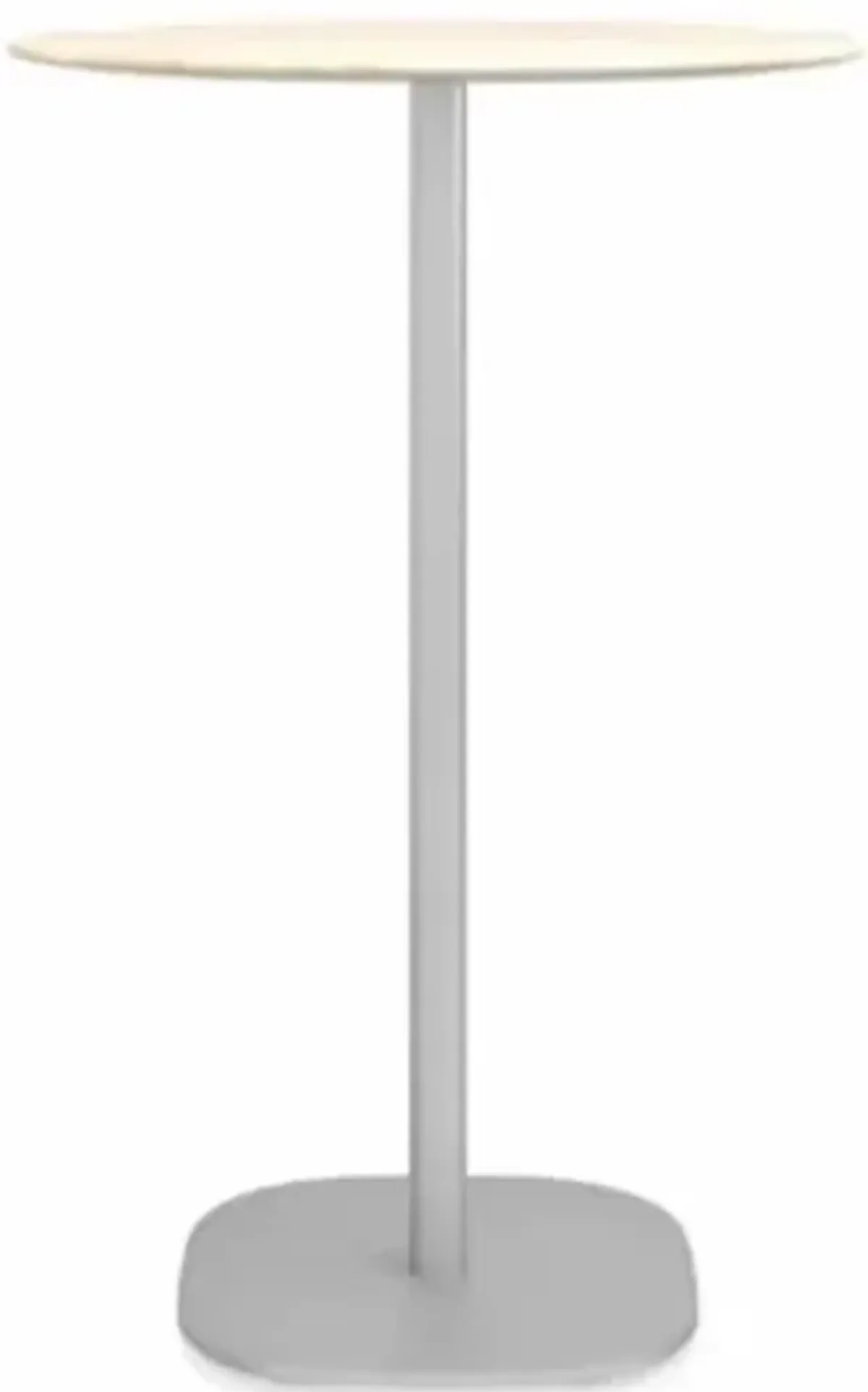 2 Inch Flat Base Bar Table, Round Top