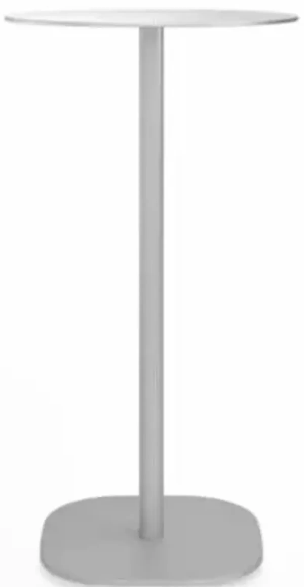 2 Inch Flat Base Bar Table, Round Top