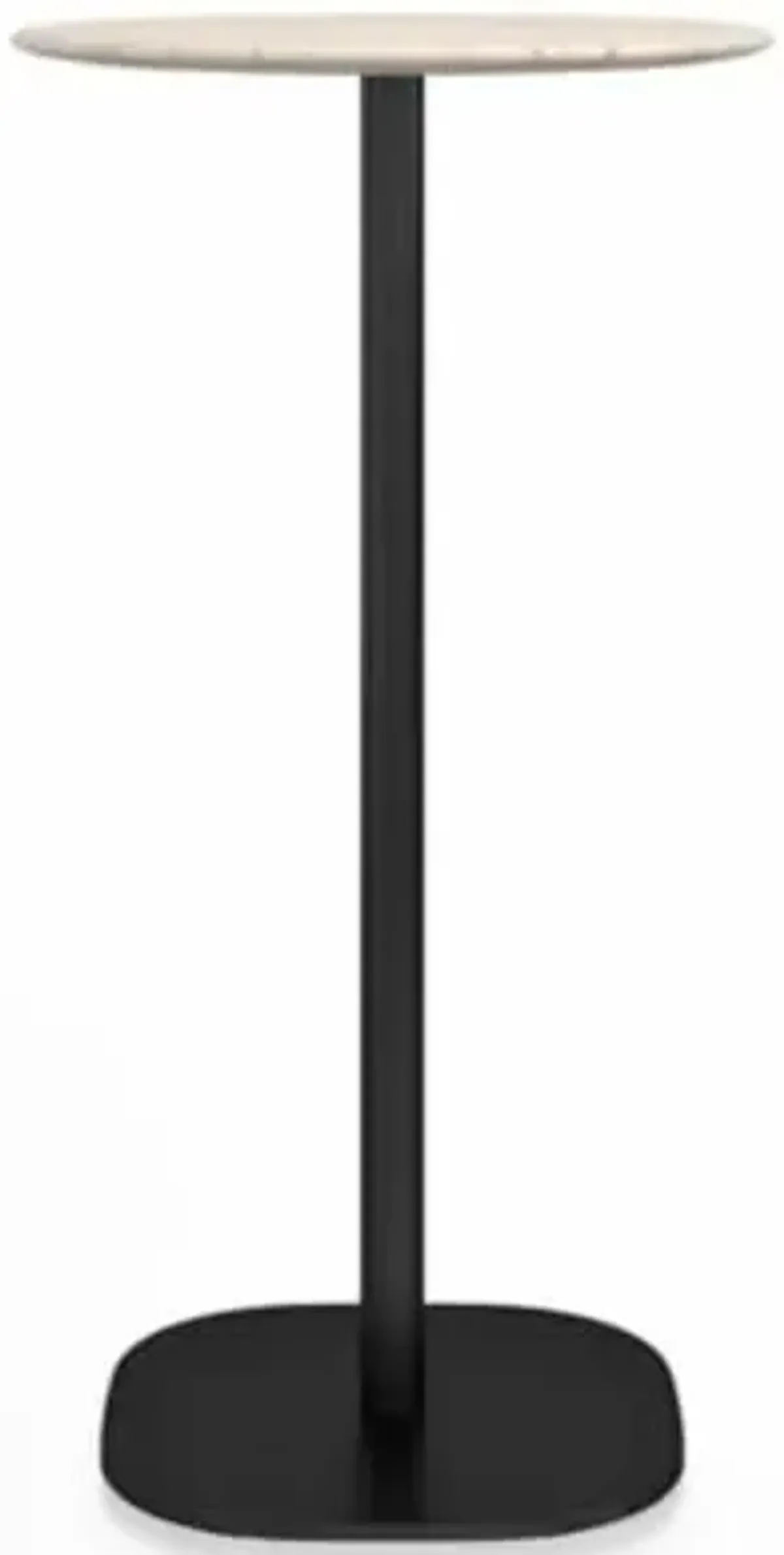 2 Inch Flat Base Bar Table, Round Top