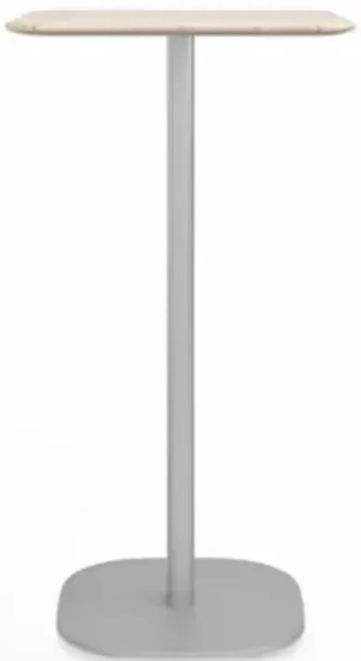 2 Inch Flat Base Bar Table, Square Top