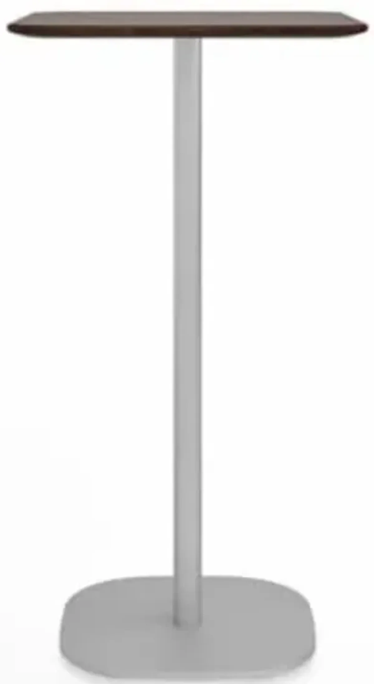 2 Inch Flat Base Bar Table, Square Top