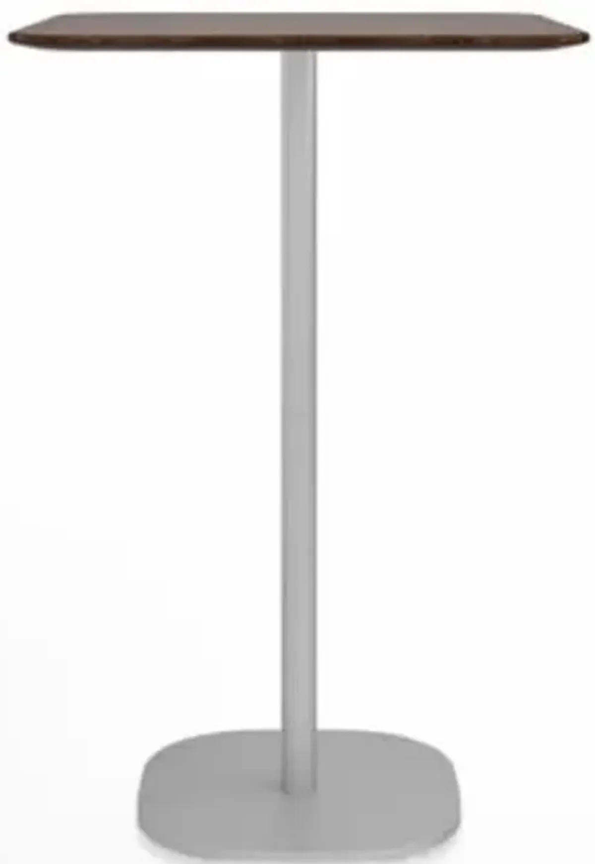 2 Inch Flat Base Bar Table, Square Top