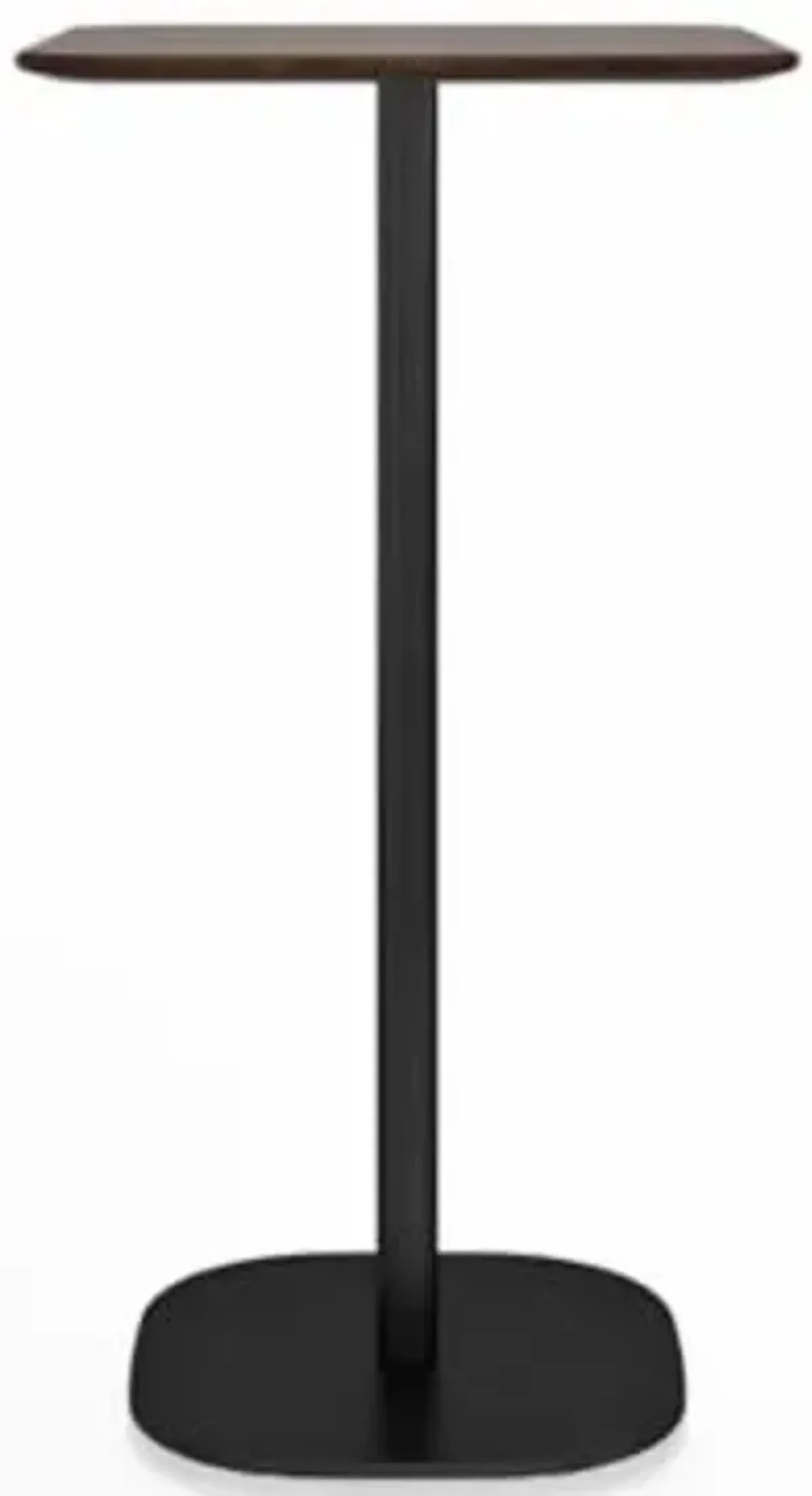 2 Inch Flat Base Bar Table, Square Top