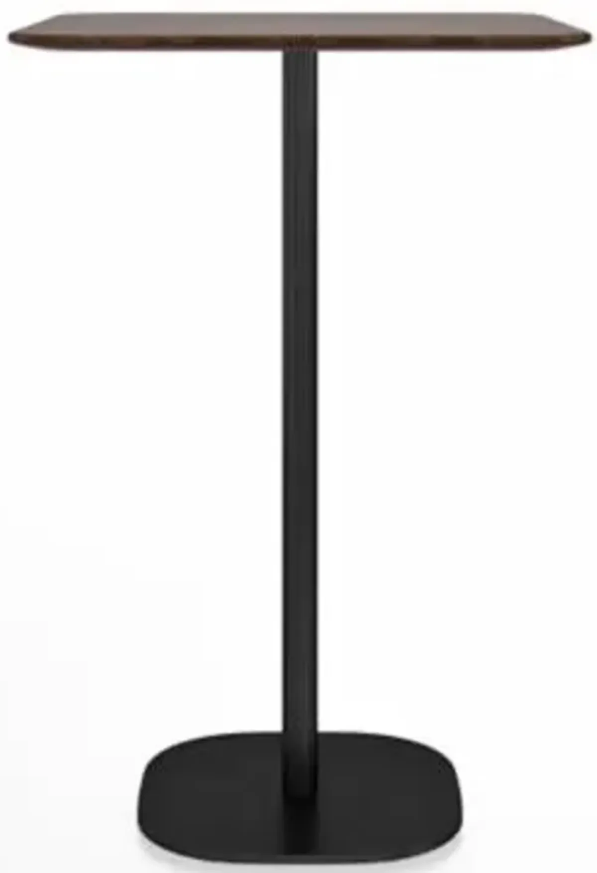 2 Inch Flat Base Bar Table, Square Top