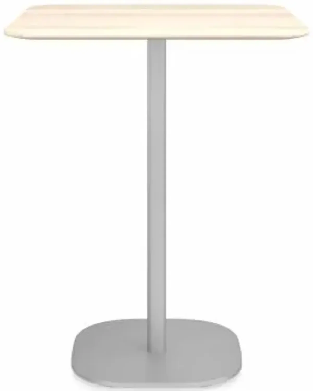 2 Inch Flat Base Counter Table, Square Top