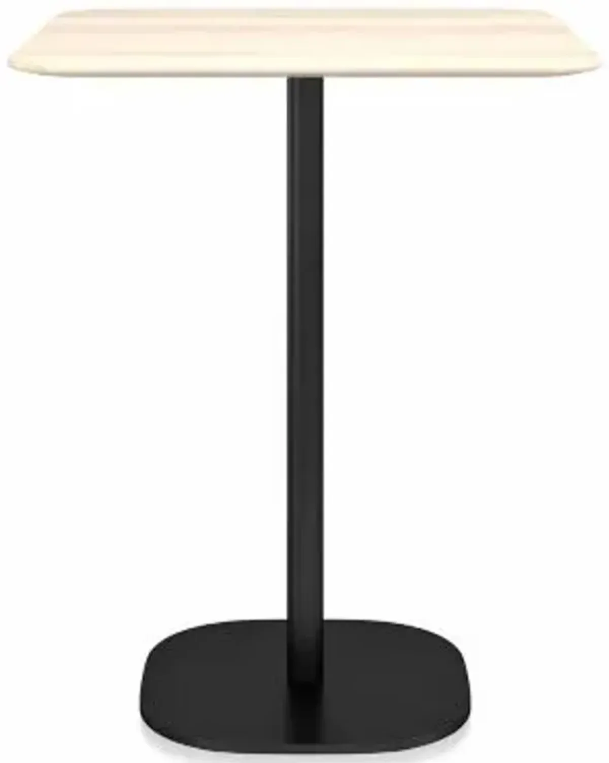 2 Inch Flat Base Counter Table, Square Top
