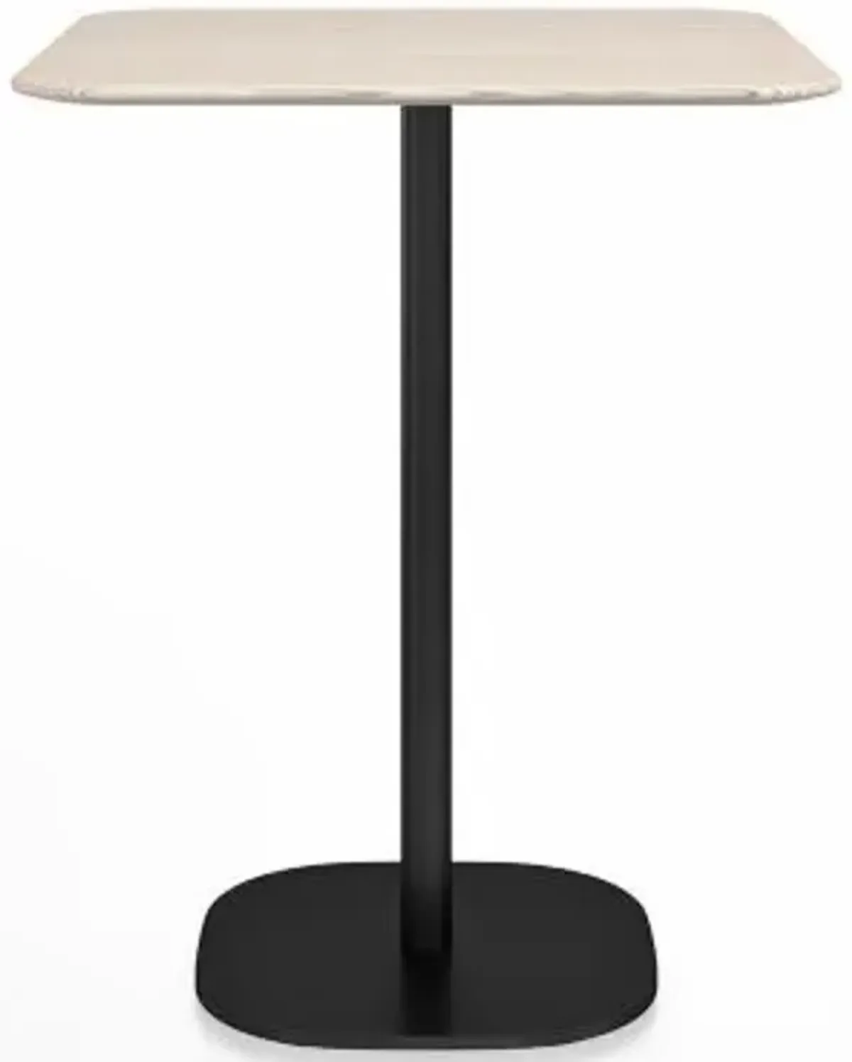 2 Inch Flat Base Counter Table, Square Top