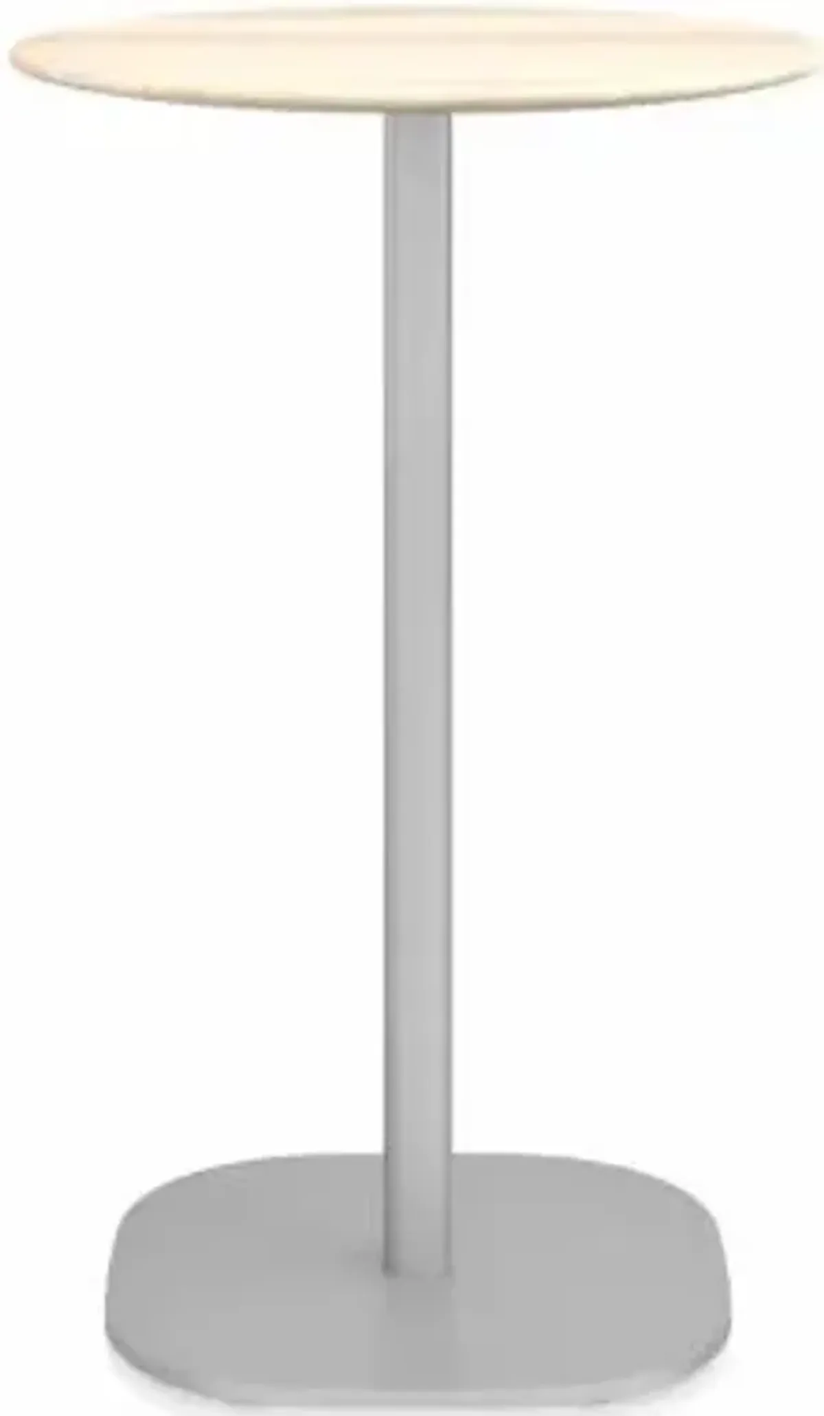 2 Inch Flat Base Bar/Counter Table, Round Top