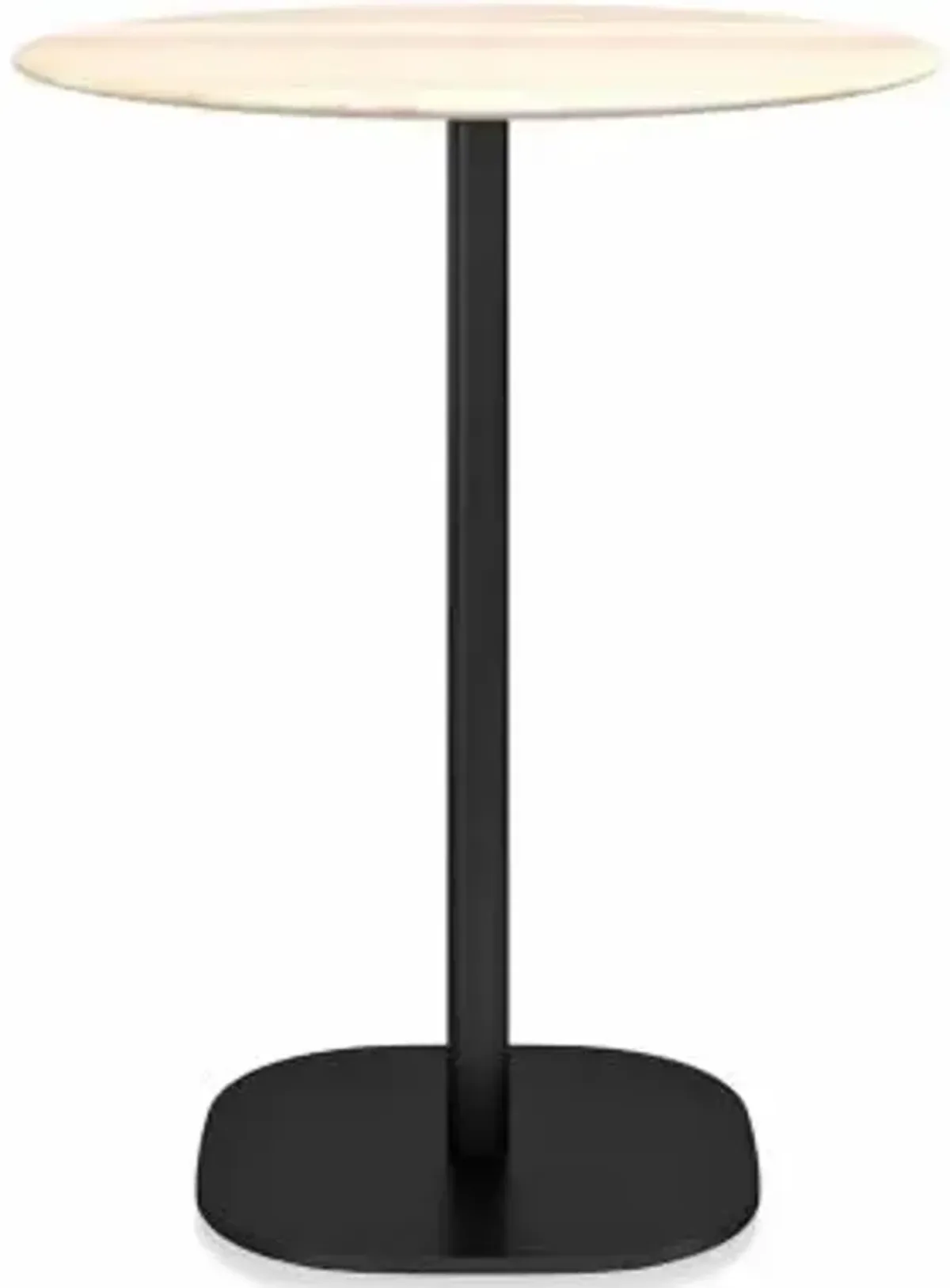 2 Inch Flat Base Bar/Counter Table, Round Top