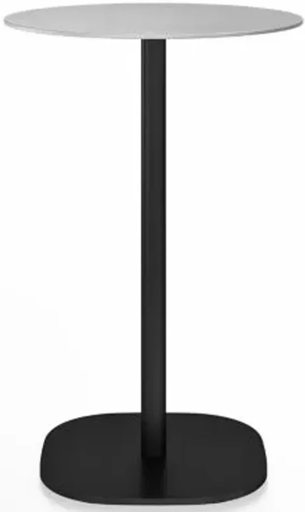 2 Inch Flat Base Bar/Counter Table, Round Top