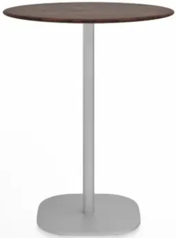 Walnut And Hand Brushed Aluminum / Walnut- Hand Brushed Aluminum color