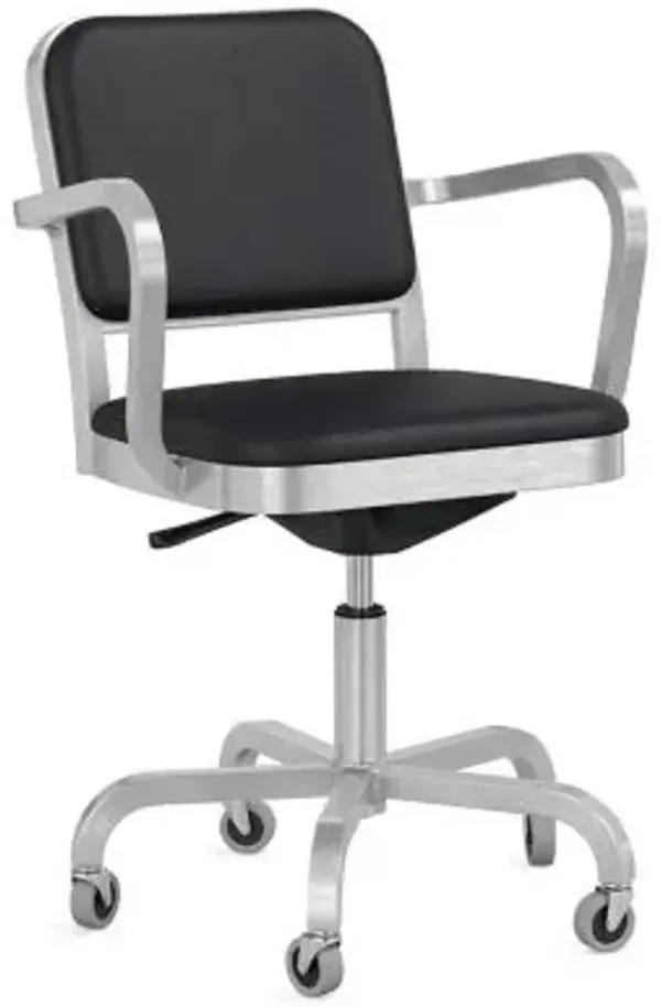 Navy Officer Swivel Armchair