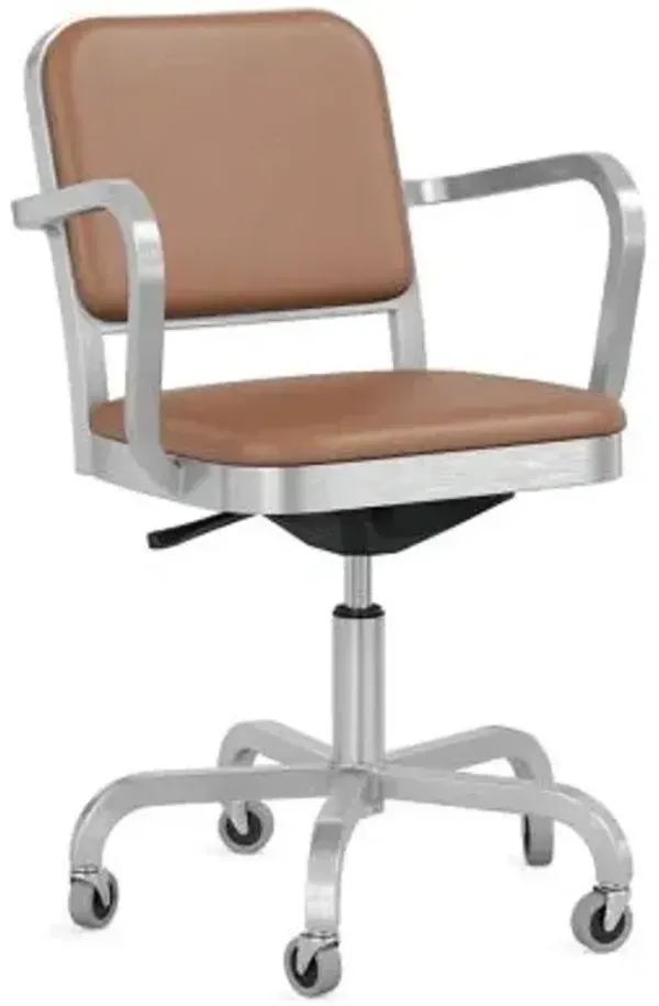 Navy Officer Swivel Armchair