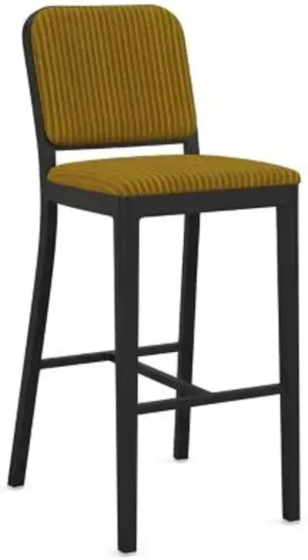 Navy Officer Upholstered Bar/Counter Stool