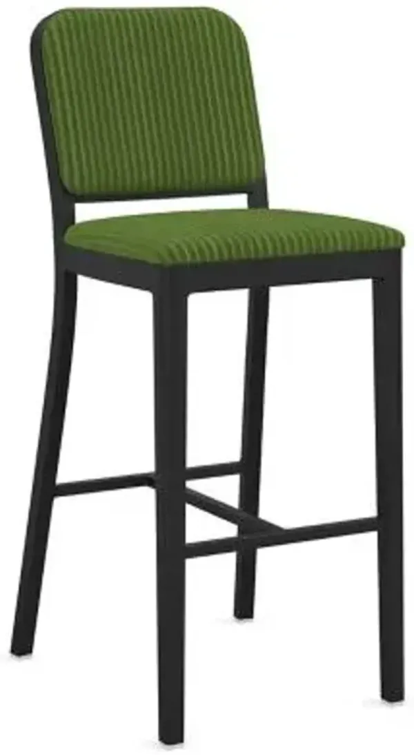 Navy Officer Upholstered Bar/Counter Stool