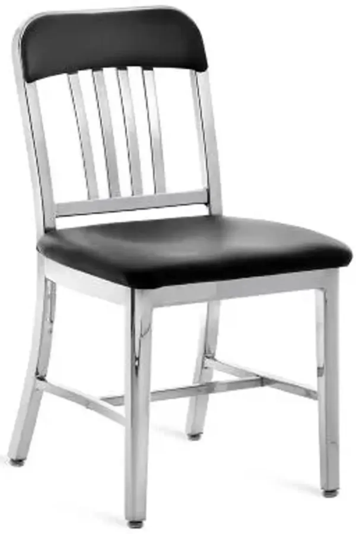 Navy Semi-Upholstered Chair