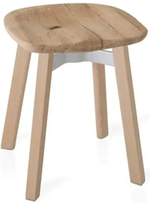 Su Small Stool, Wooden Seat
