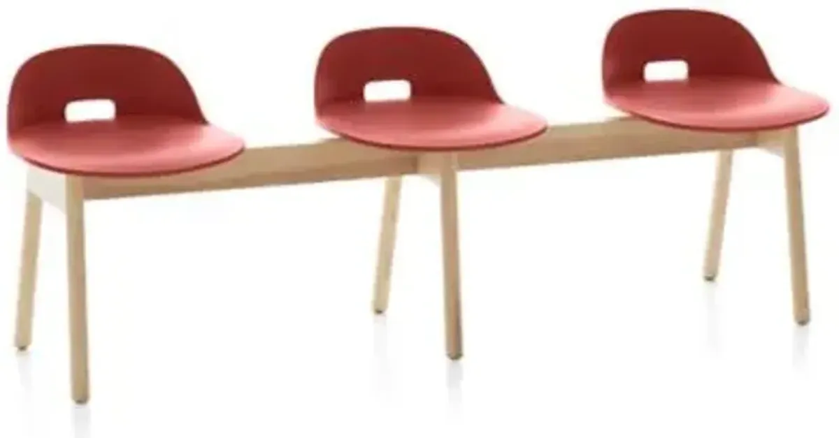 Alfi 3-Seat Bench, Low Back