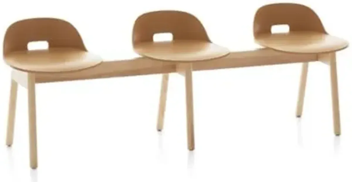 Alfi 3-Seat Bench, Low Back