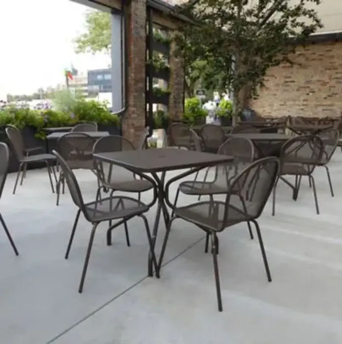 Ronda Outdoor Stacking Side Chair Set of 4