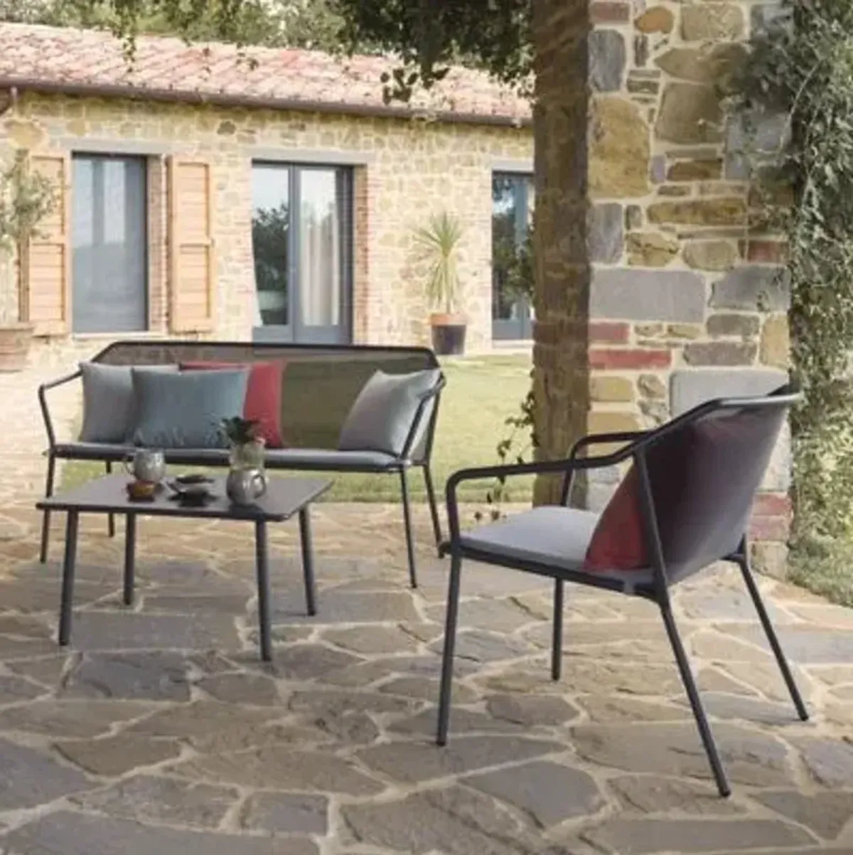 Darwin Outdoor Stacking Lounge Armchair Set of 2