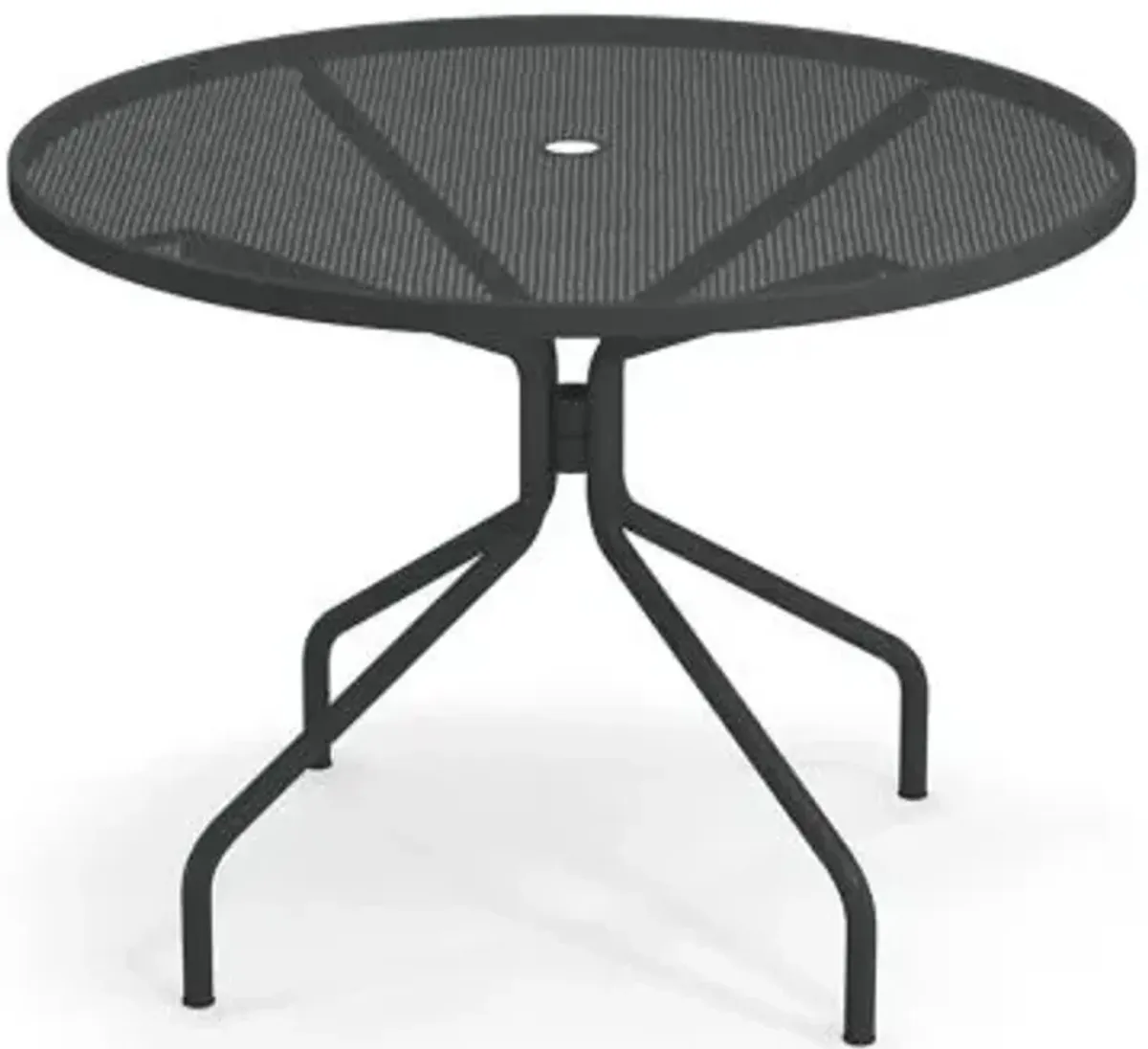 Cambi Outdoor Round Bistro Table with Umbrella Hole
